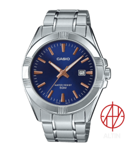 ساعت مچی مردانه کاسیو - صفحه آبی MTP-1308D-2AVDF ، بند نقره ای
