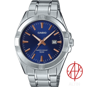 ساعت مچی مردانه کاسیو - صفحه آبی MTP-1308D-2AVDF ، بند نقره ای