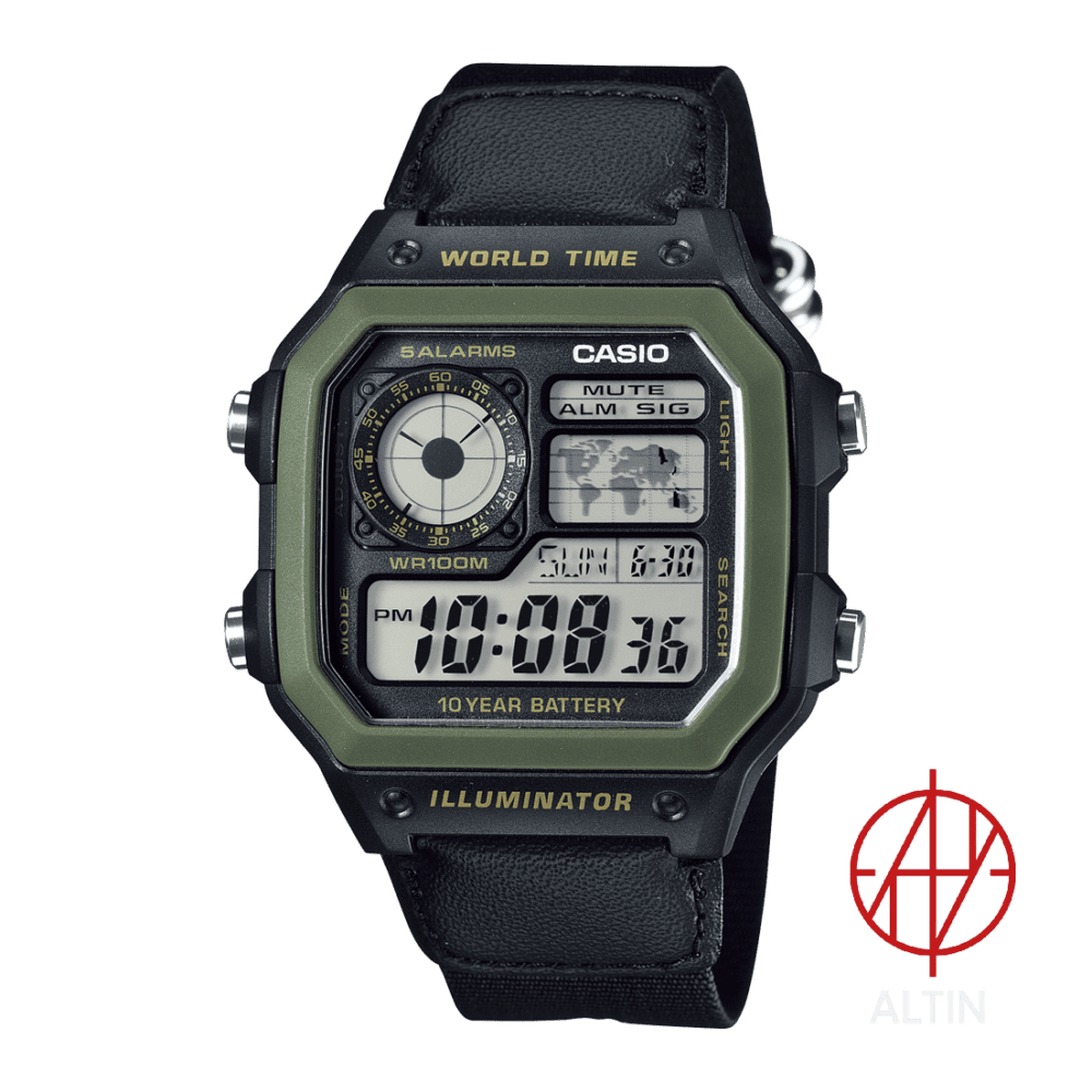 AE-1200WHB-1BV ساعت مچی دیجیتال کاسیو