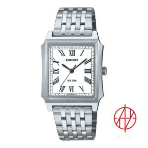 ساعت مچی مردانه کاسیو Casio MTP-B190D-7BVDF با صفحه سفید و عقربه نقره ای