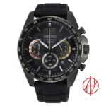 ساعت مچی مردانه سیکو (Seiko) مدل SSB349P1 (کرونوگراف اسپرت، قاب مشکی، بند سیلیکونی)
