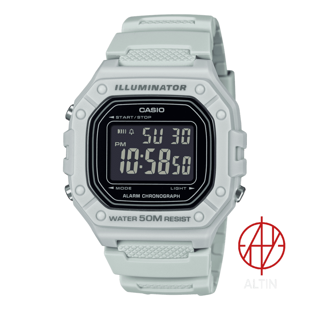ساعت دیجیتال اسپرت Casio W-218H-8BVDF سفید