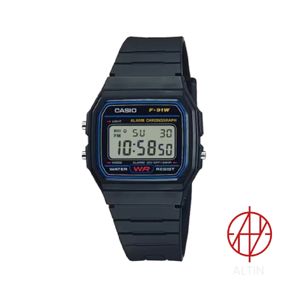ساعت مچی دیجیتال کاسیو نوستالژی مدل Casio F-91W-1DG