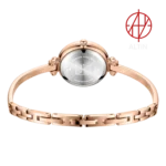 ساعت مچی زنانه جولیوس (Julius) مدل JA-1293C رزگلد (بند النگویی ظریف، صفحه زرشکی) 2
