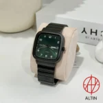 ساعت مچی مردانه جولیوس مدل JAH-141C | بند مشکی و صفحه سبز تیره اورجینال روی بالشتک