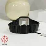 ساعت مچی مردانه جولیوس مدل JAH-141D | تمام مشکی با قاب چهارگوش و نمایشگر روز و تاریخ از پشت