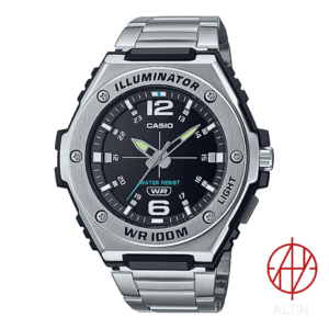 ساعت مچی مردانه کاسیو Casio مدل MWA-100HD-1AVDF اورجینال با نور پس‌زمینه و بدنه استیل