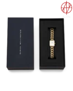 ساعت مچی زنانه دنیل ولینگتون Daniel Wellington مدل Quadro Mini Link Evergold کد DW00100836