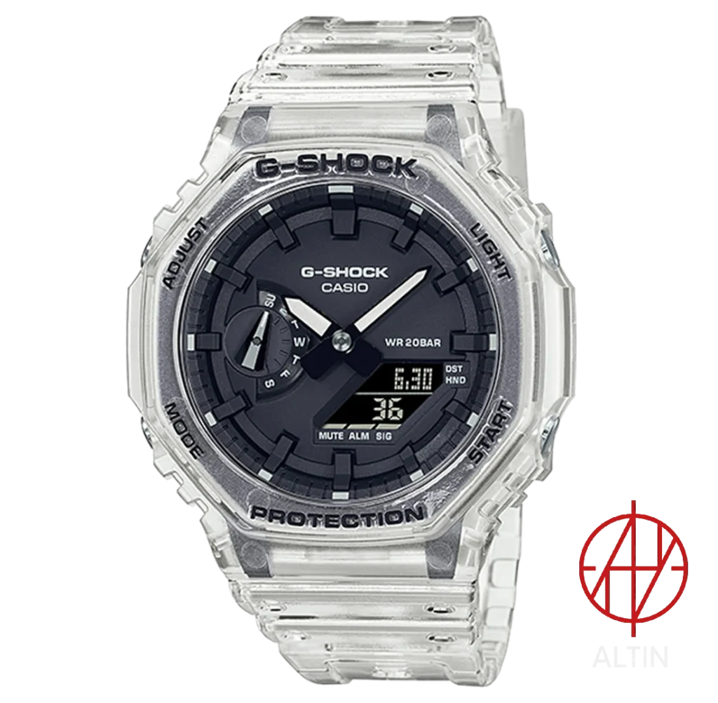 ساعت مچی کاسیو جی شاک Casio G-Shock مدل GA-2100SKE-7ADR سری Skeleton