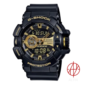 ساعت مچی کاسیو جی شاک Casio G-Shock مدل GA-400GB-1A9DR ترکیب رنگ مشکی و طلایی