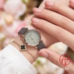 ساعت مچی زنانه جولیوس Julius مدل JA-963D اورجینال با بند چرمی طوسی