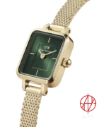 ساعت مچی زنانه دنیل ولینگتون Daniel Wellington مدل Quadro Mini Evergold Emerald کد DW00100653