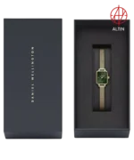 ساعت مچی زنانه دنیل ولینگتون Daniel Wellington مدل Quadro Mini Evergold Emerald کد DW00100653