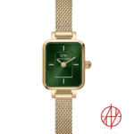 ساعت مچی زنانه دنیل ولینگتون Daniel Wellington مدل Quadro Mini Evergold Emerald کد DW00100653
