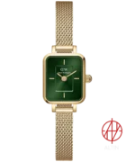 ساعت مچی زنانه دنیل ولینگتون Daniel Wellington مدل Quadro Mini Evergold Emerald کد DW00100653