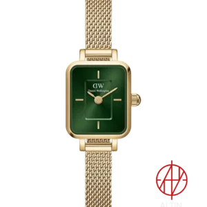 ساعت مچی زنانه دنیل ولینگتون Daniel Wellington مدل Quadro Mini Evergold Emerald کد DW00100653