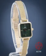 ساعت مچی زنانه دنیل ولینگتون Daniel Wellington مدل Quadro Mini Evergold Emerald کد DW00100653