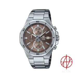 ساعت مچی مردانه کاسیو ادیفیس مدل Casio Edifice EFV-640D-5AVUDF (استیل، کرونوگراف با صفحه مسی-قهوه‌ای) 1