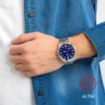 ساعت مچی مردانه کاسیو ادیفیس مدل Casio Edifice EFV-100D-2AVUDF (استیل صفحه آبی) 2