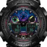 ساعت مچی مردانه کاسیو جی‌شاک (Casio G-Shock) مدل GA-100RGB-1ADR (طراحی گیمینگ و صفحه چندرنگ RGB) - تصویر 3