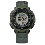 ساعت مچی کوهنوردی کاسیو پروترک (Casio Pro Trek) مدل PRG-340B-3 (دیجیتال, تریپل سنسور, شارژ خورشیدی, بند پارچه‌ای مقاوم) - تصویر 10