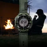 ساعت مچی کوهنوردی کاسیو پروترک (Casio Pro Trek) مدل PRG-340B-3 (دیجیتال, تریپل سنسور, شارژ خورشیدی, بند پارچه‌ای مقاوم) - تصویر 11