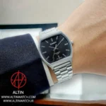 ساعت مچی کاسیو (Casio) مدل MTP-B140D-1AVDF (قاب چهارگوش نقره‌ای، صفحه مشکی شیاردار) - تصویر 3