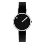ساعت مچی PICTO 43369-0112S با صفحه مشکی و بند سیلیکونی