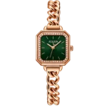 ساعت زنانه JA-1292B رزگلد با صفحه سبز
